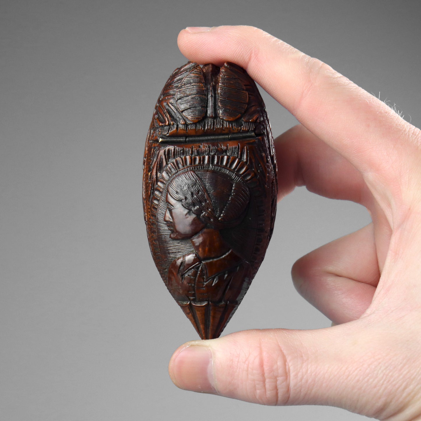 Coquilla Nut Snuff Box