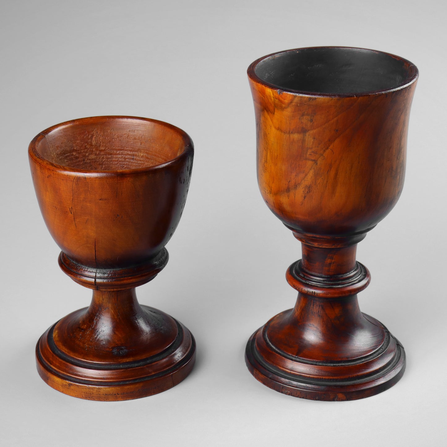 Two Georgian Turned Goblets