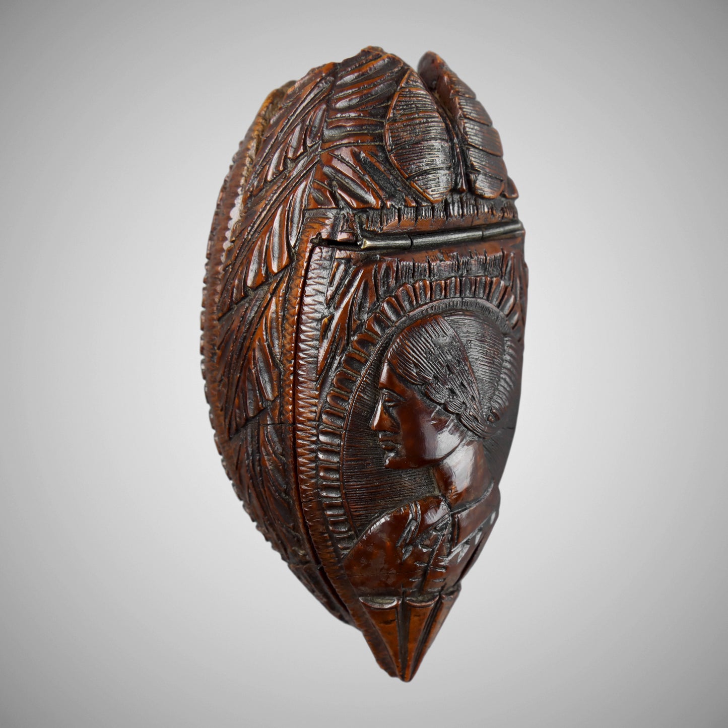 Coquilla Nut Snuff Box