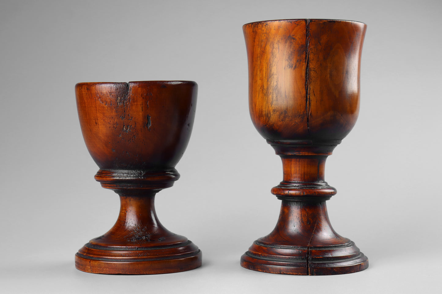 Two Georgian Turned Goblets