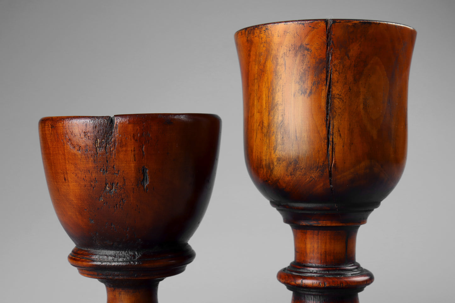 Two Georgian Turned Goblets