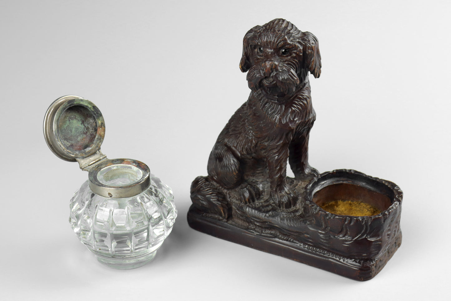 Black Forest Dog Inkwell