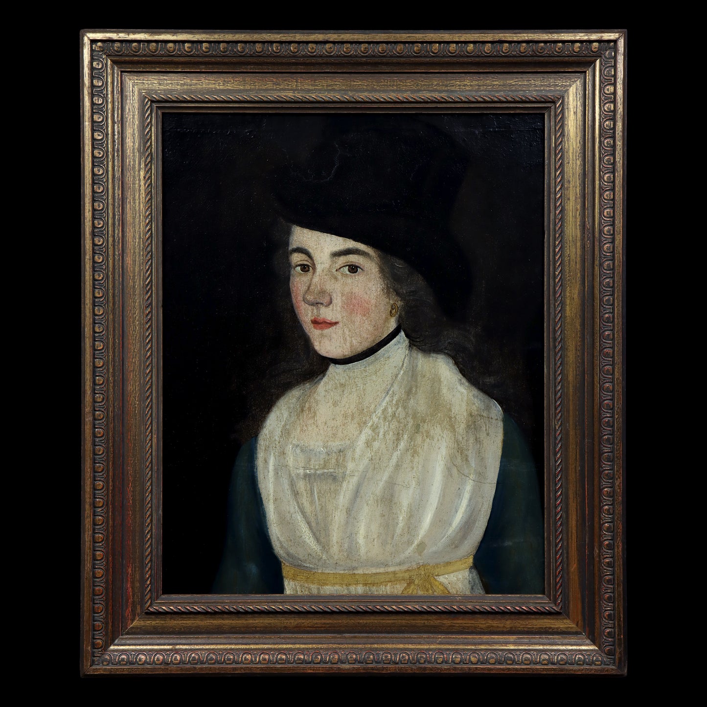 Folk Art Portrait of a Lady
