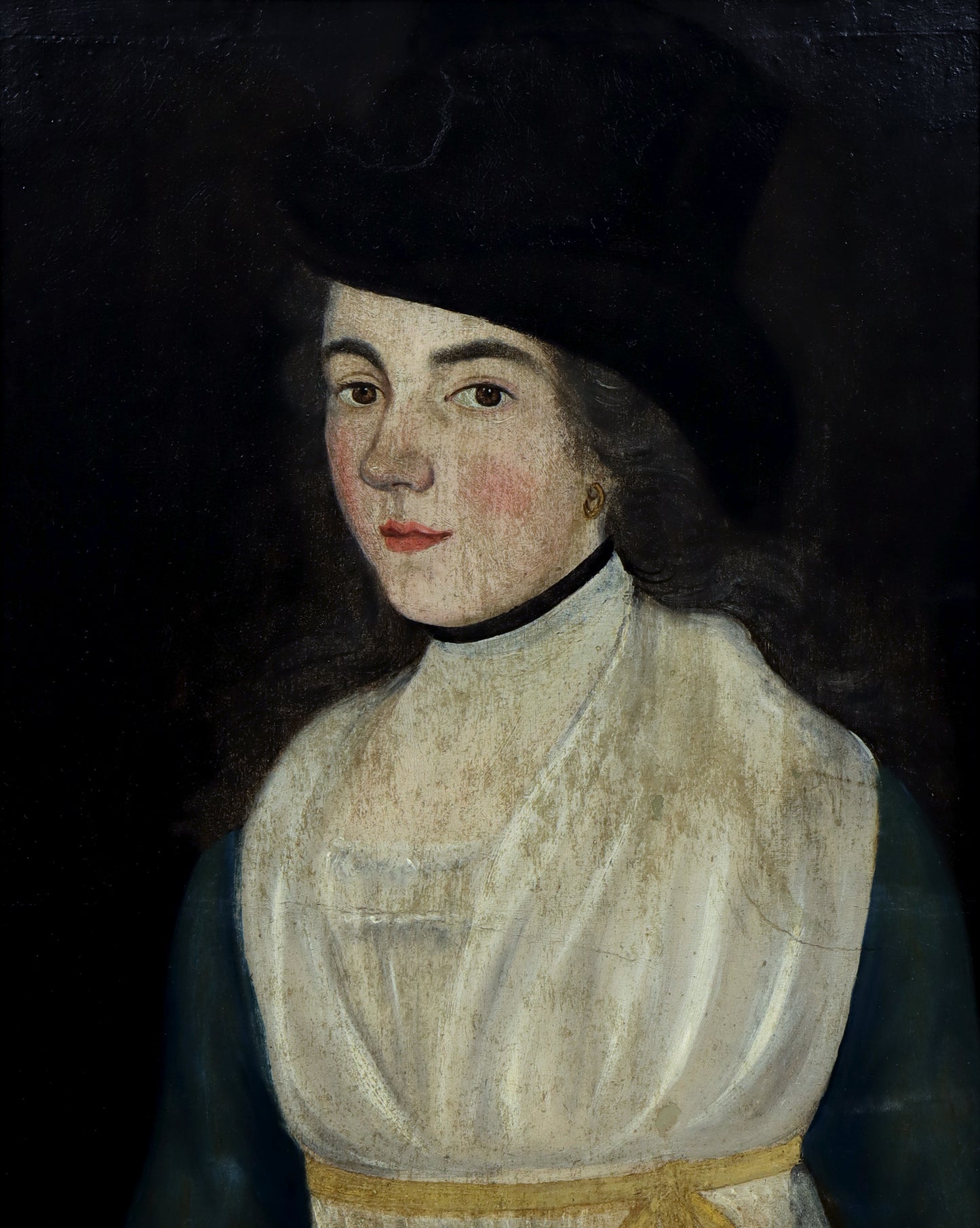 Folk Art Portrait of a Lady