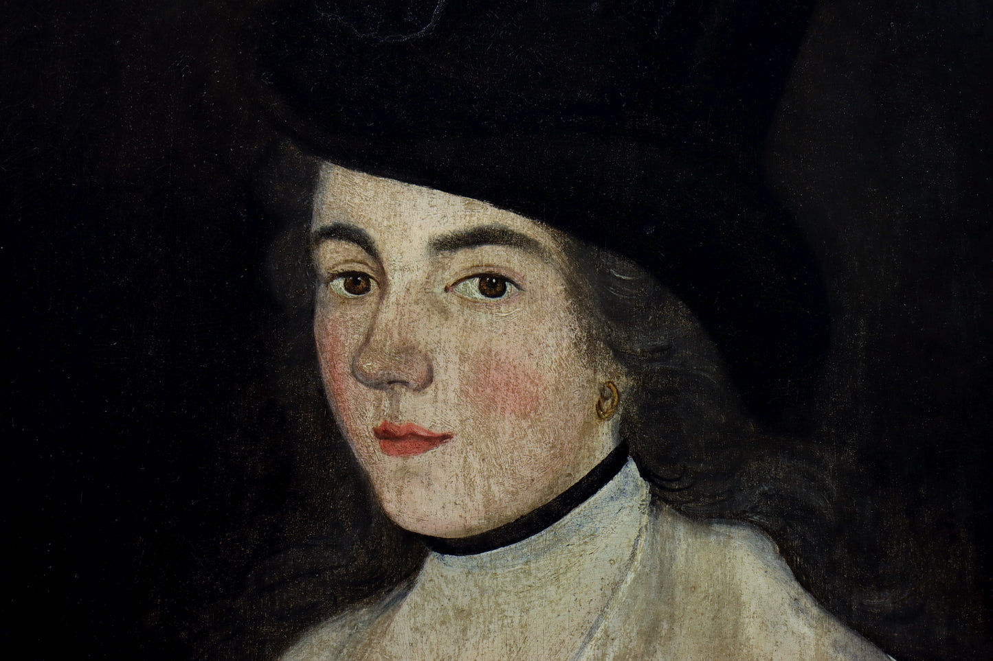 Folk Art Portrait of a Lady