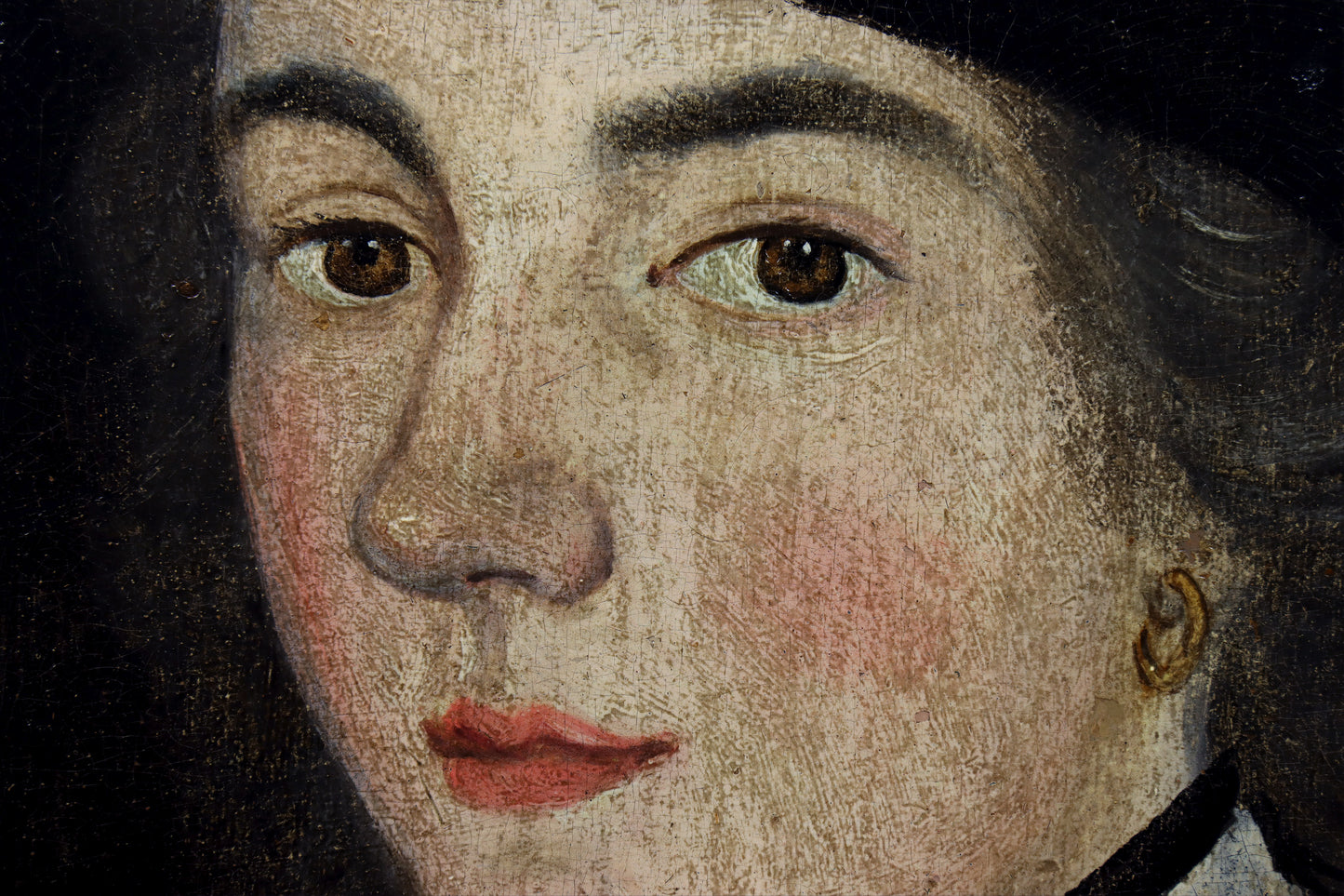 Folk Art Portrait of a Lady