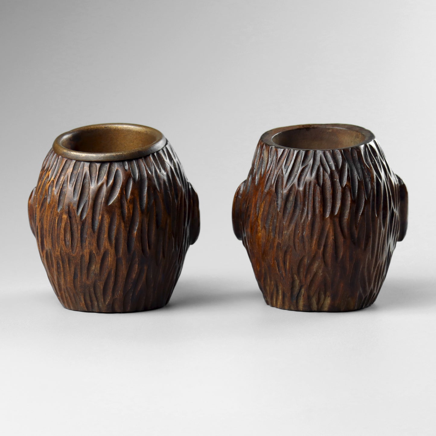 Black Forest Pair of Monkey Match Holders