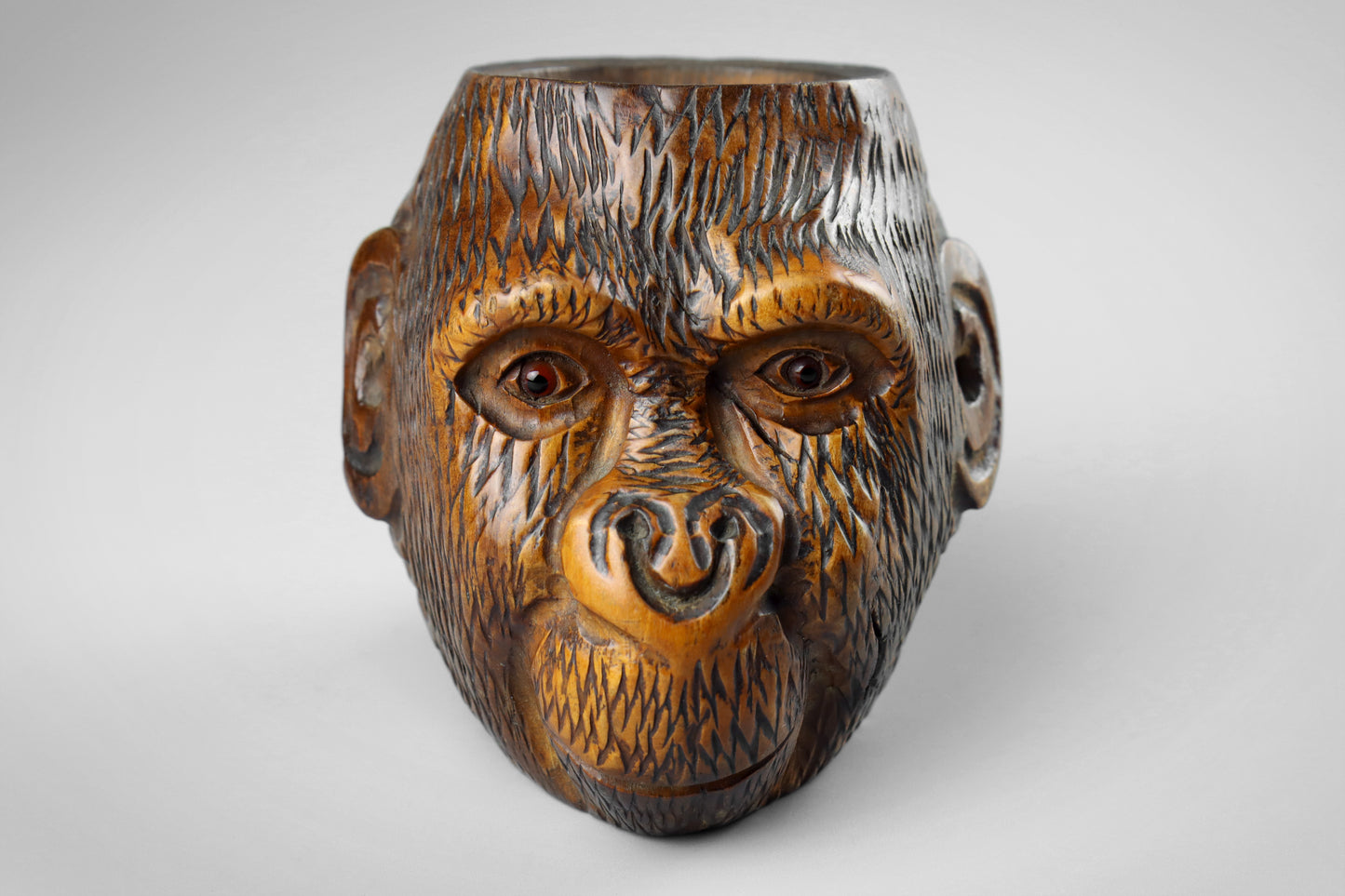 Black Forest Pair of Monkey Match Holders