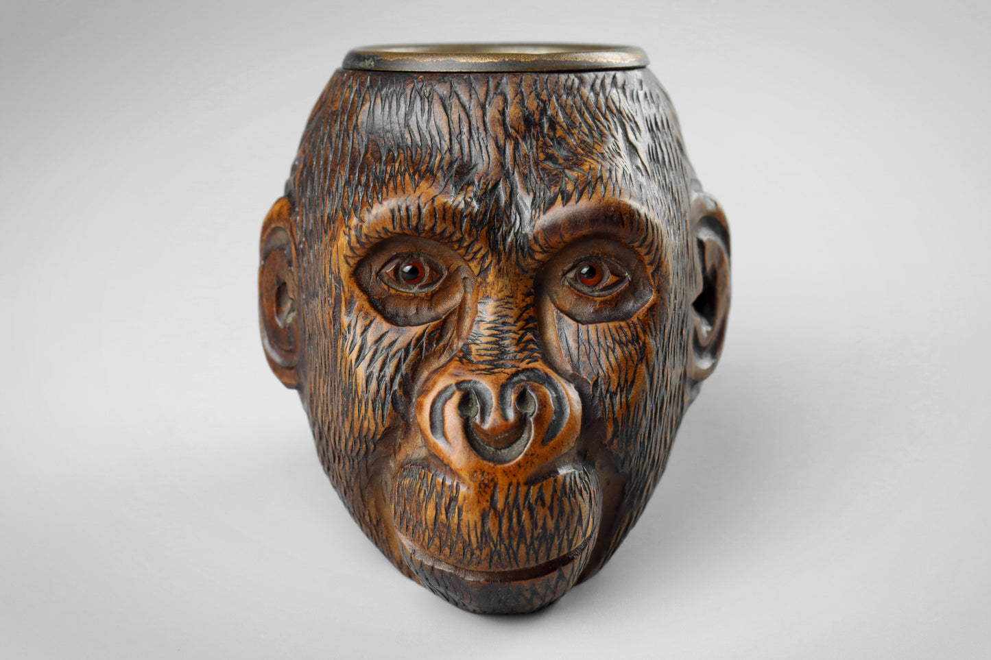 Black Forest Pair of Monkey Match Holders