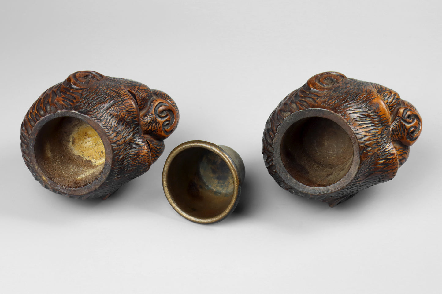 Black Forest Pair of Monkey Match Holders