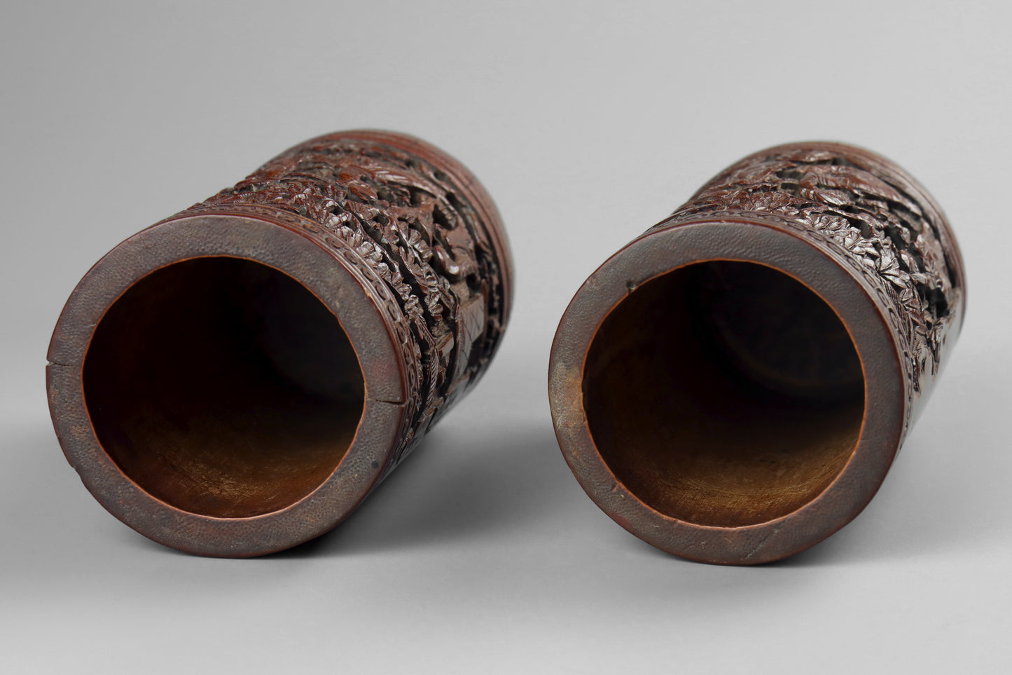 Chinese Carved Brush Pots