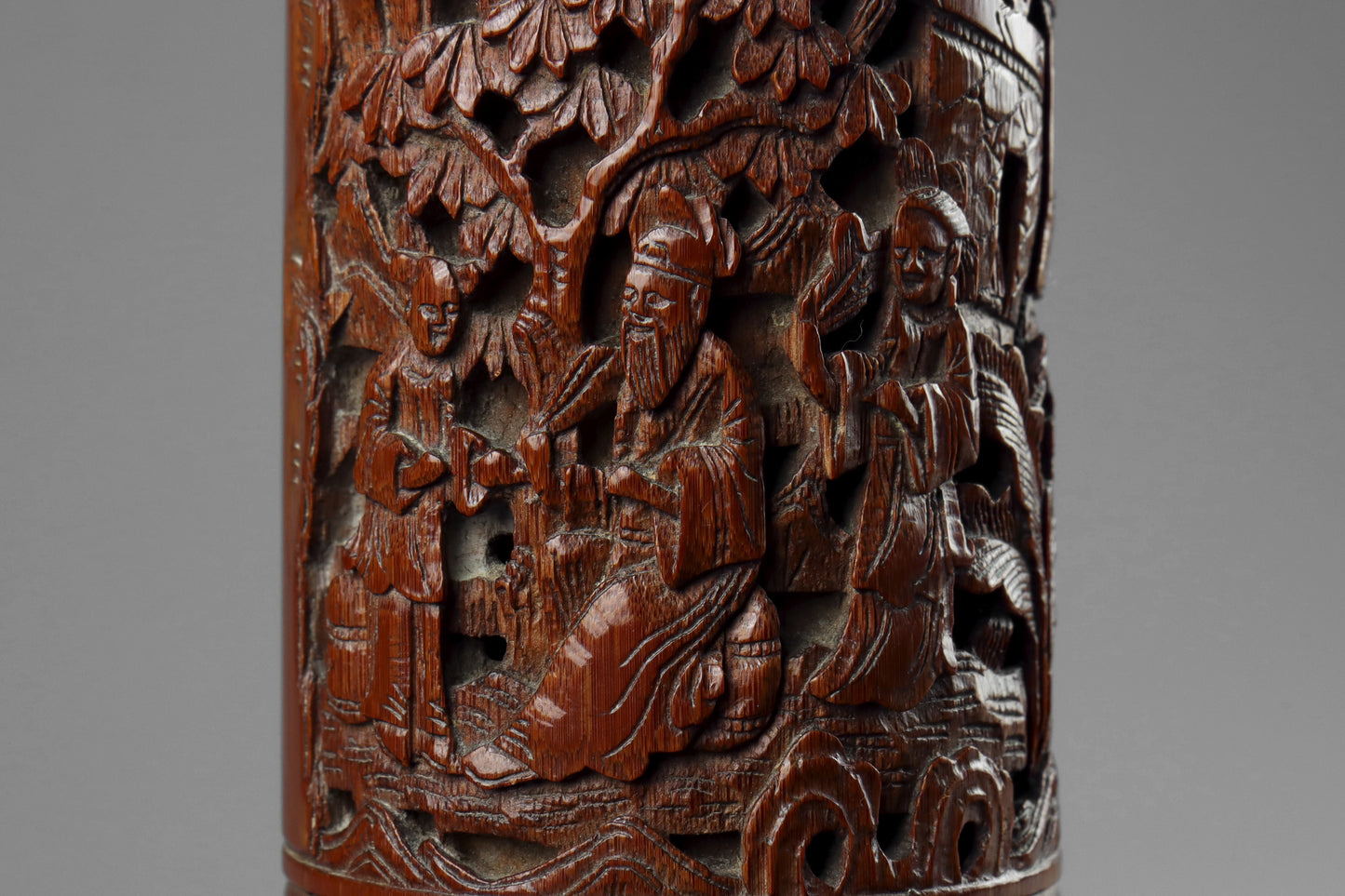 Chinese Carved Brush Pots
