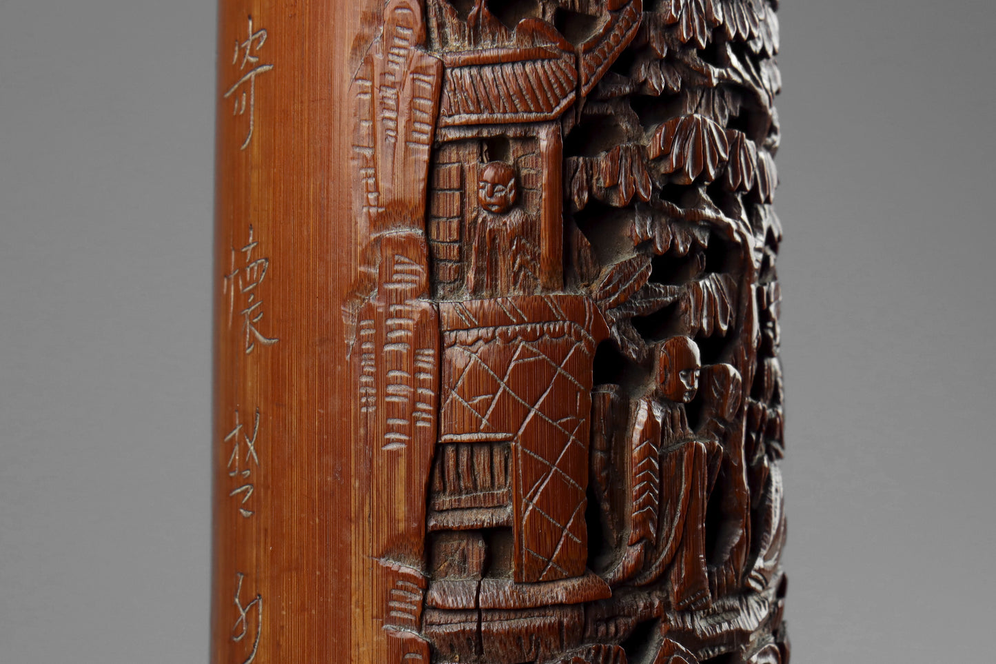 Chinese Carved Brush Pots
