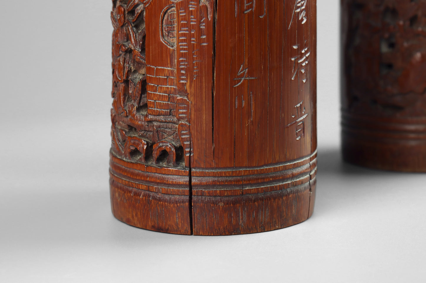 Chinese Carved Brush Pots