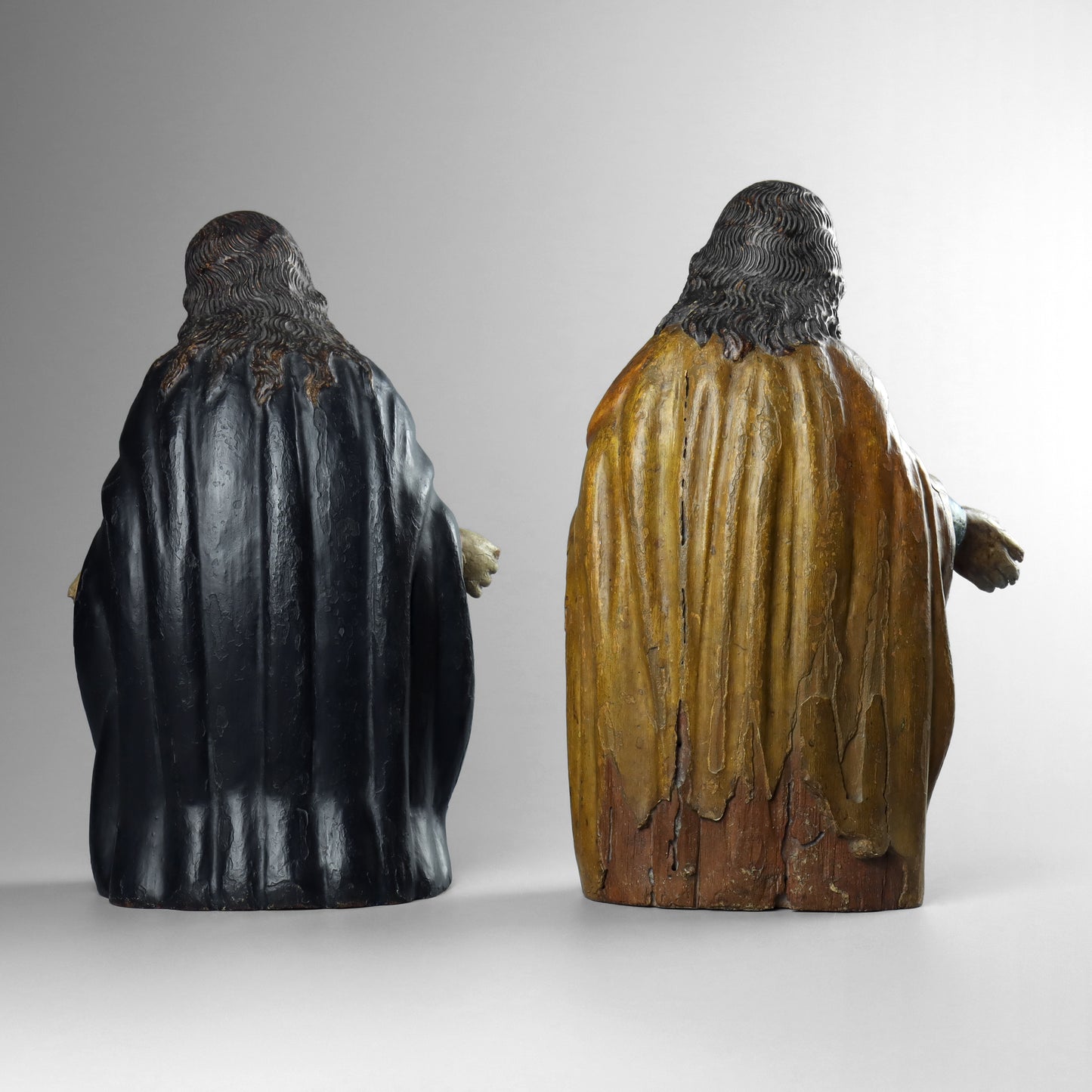 Carved Statues of Mary & Joseph