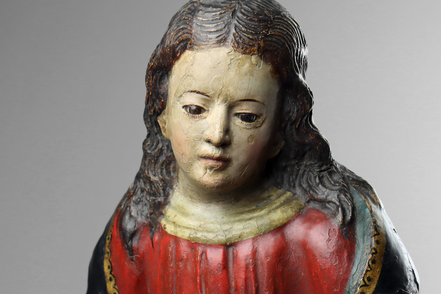 Carved Statues of Mary & Joseph