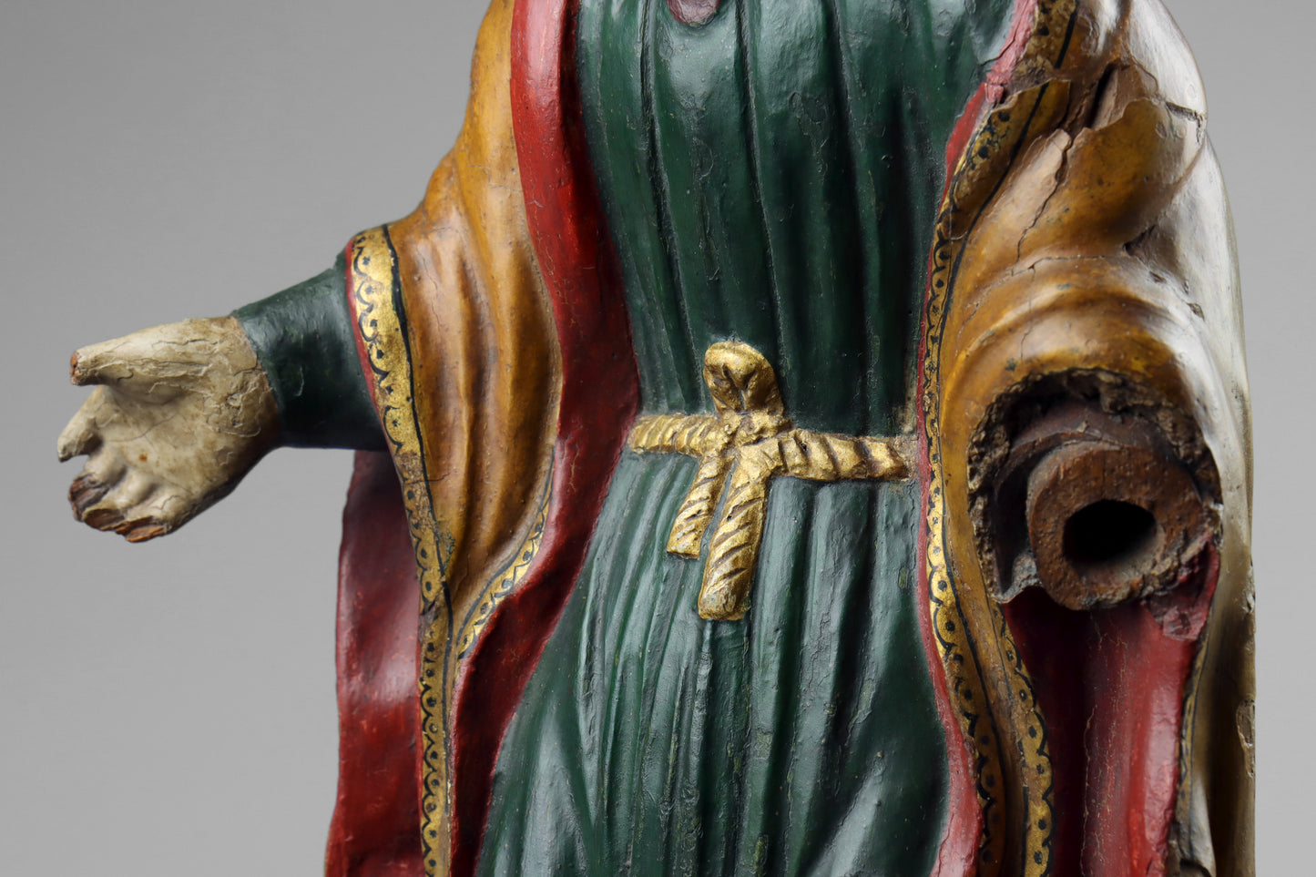 Carved Statues of Mary & Joseph