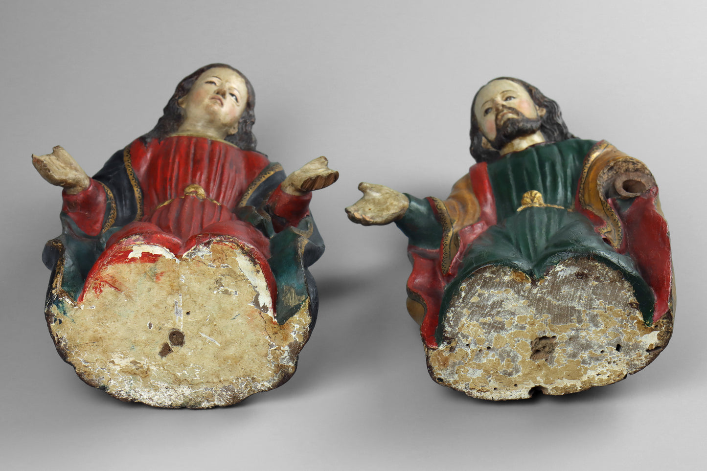Carved Statues of Mary & Joseph