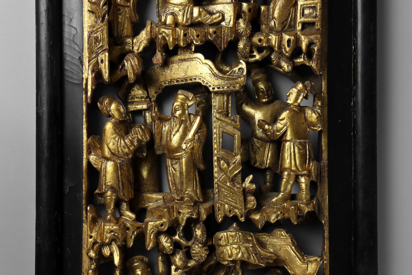 Chinese Gilt Wood Panel