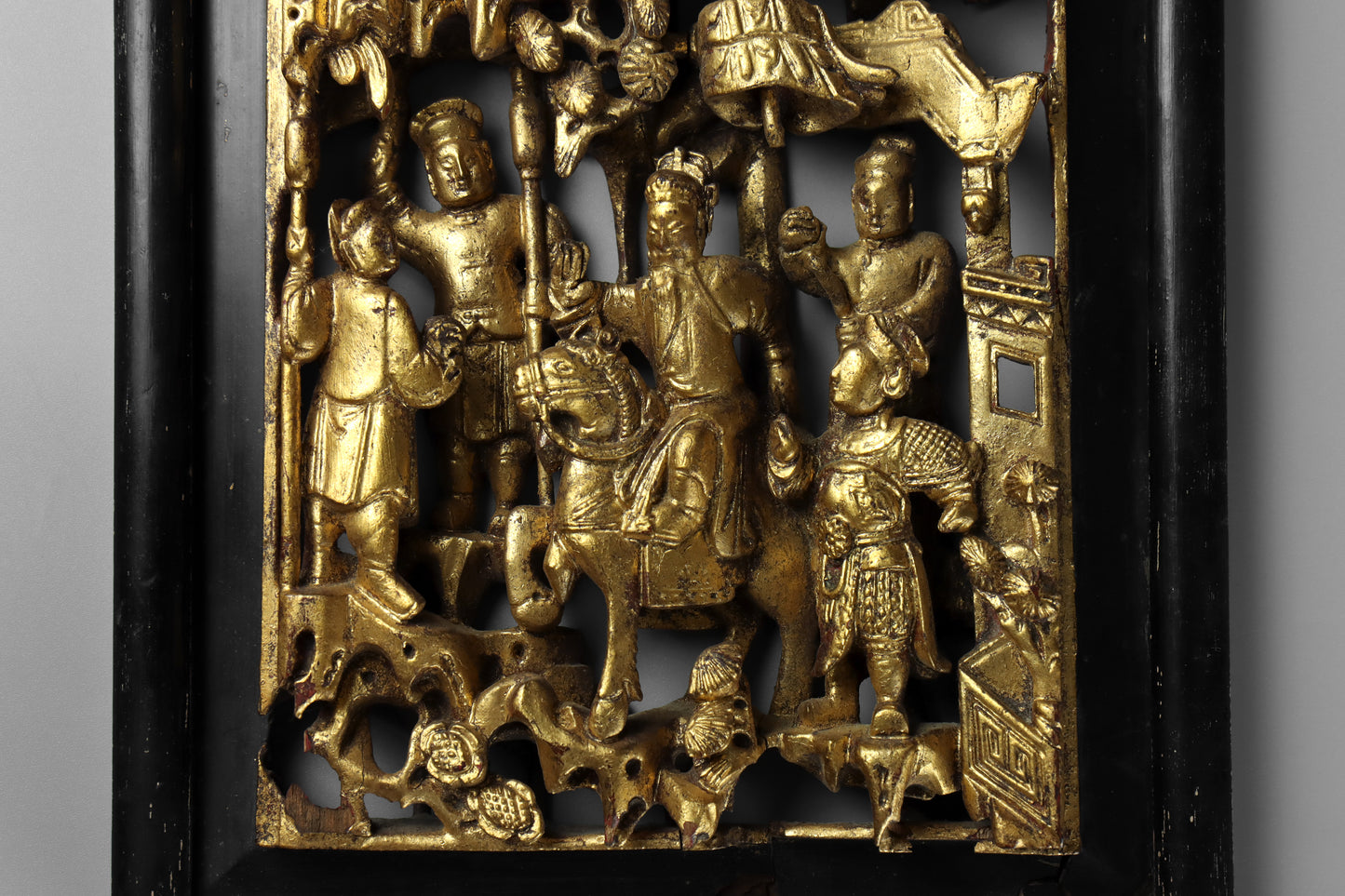 Chinese Gilt Wood Panel
