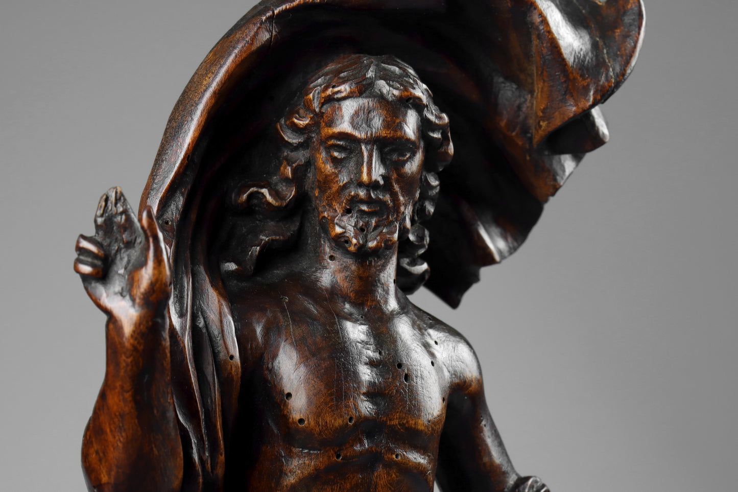 Carved Baroque Risen Christ