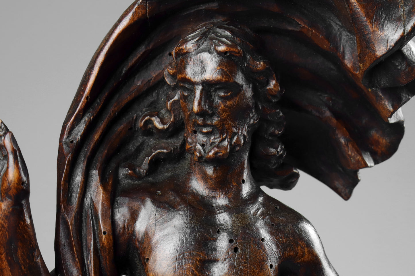Carved Baroque Risen Christ