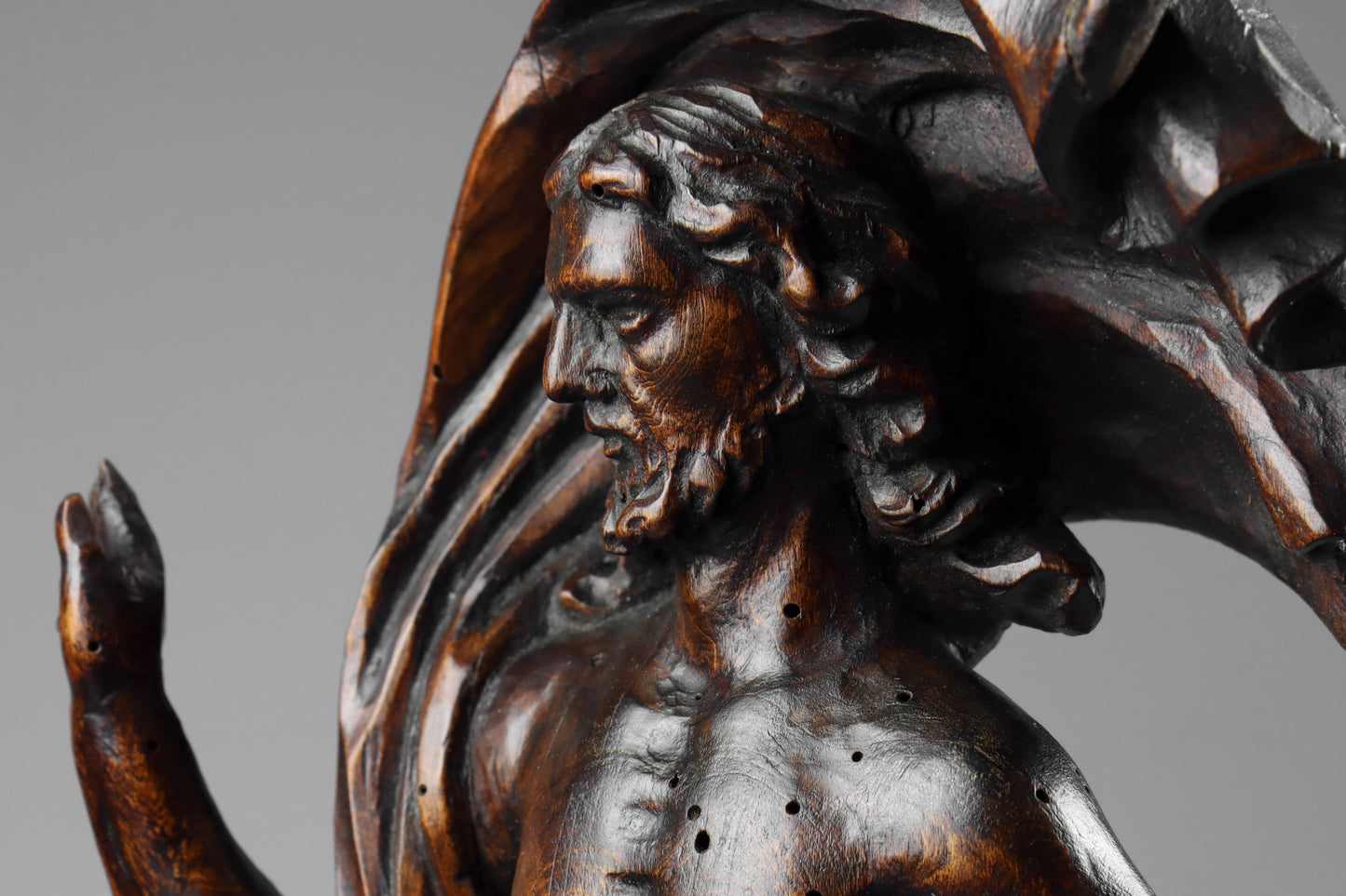 Carved Baroque Risen Christ