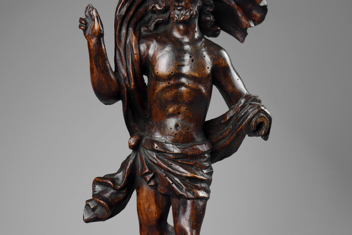 Carved Baroque Risen Christ