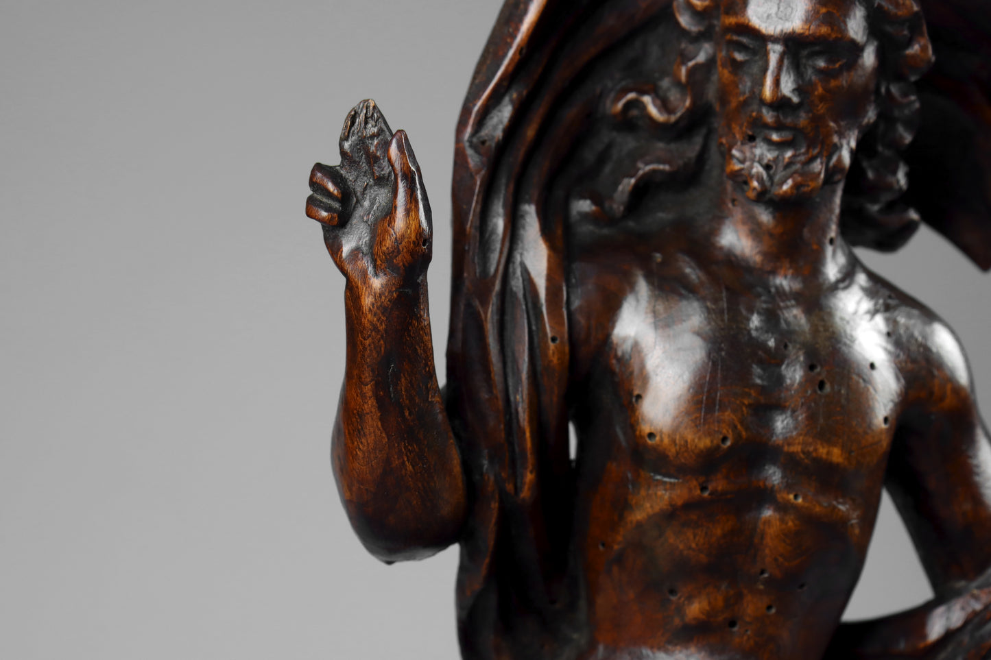 Carved Baroque Risen Christ