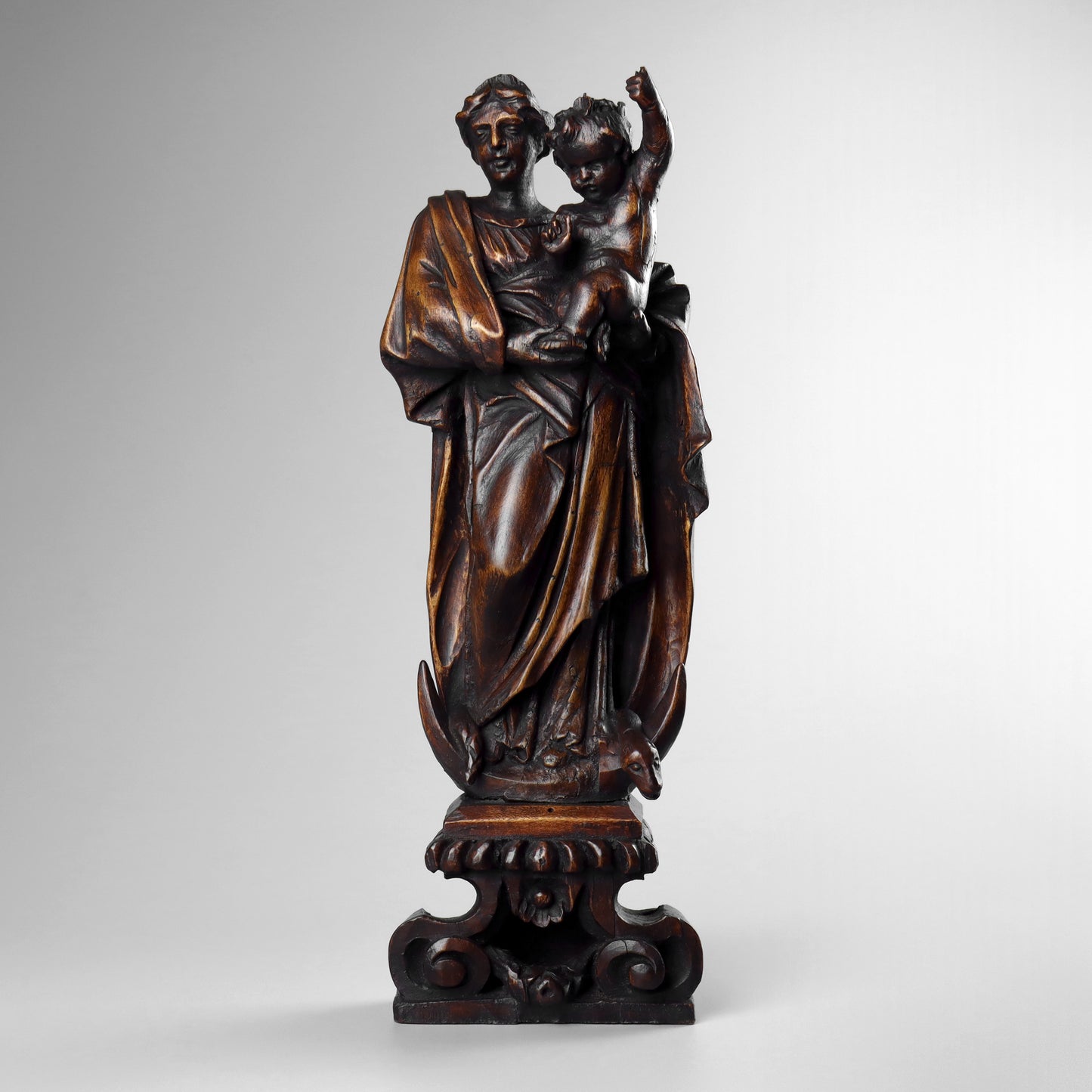 Carved Madonna & Child