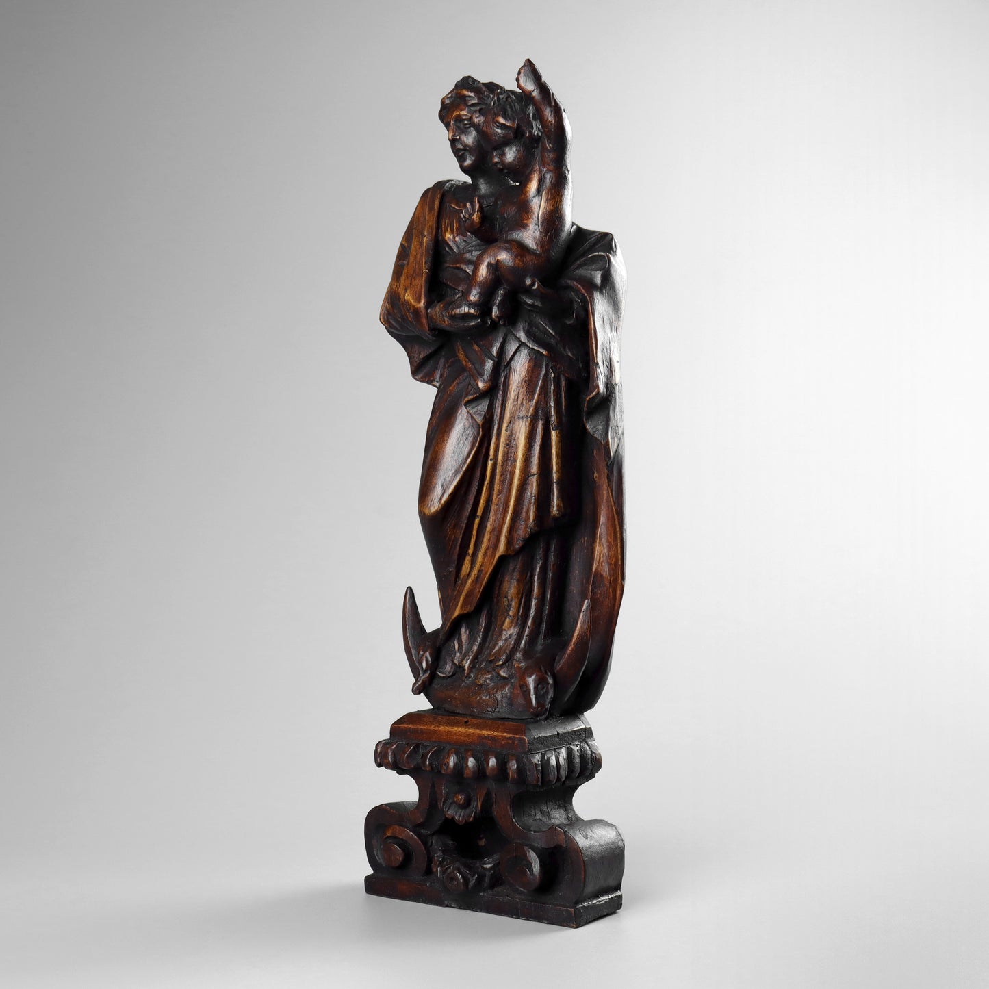 Carved Madonna & Child