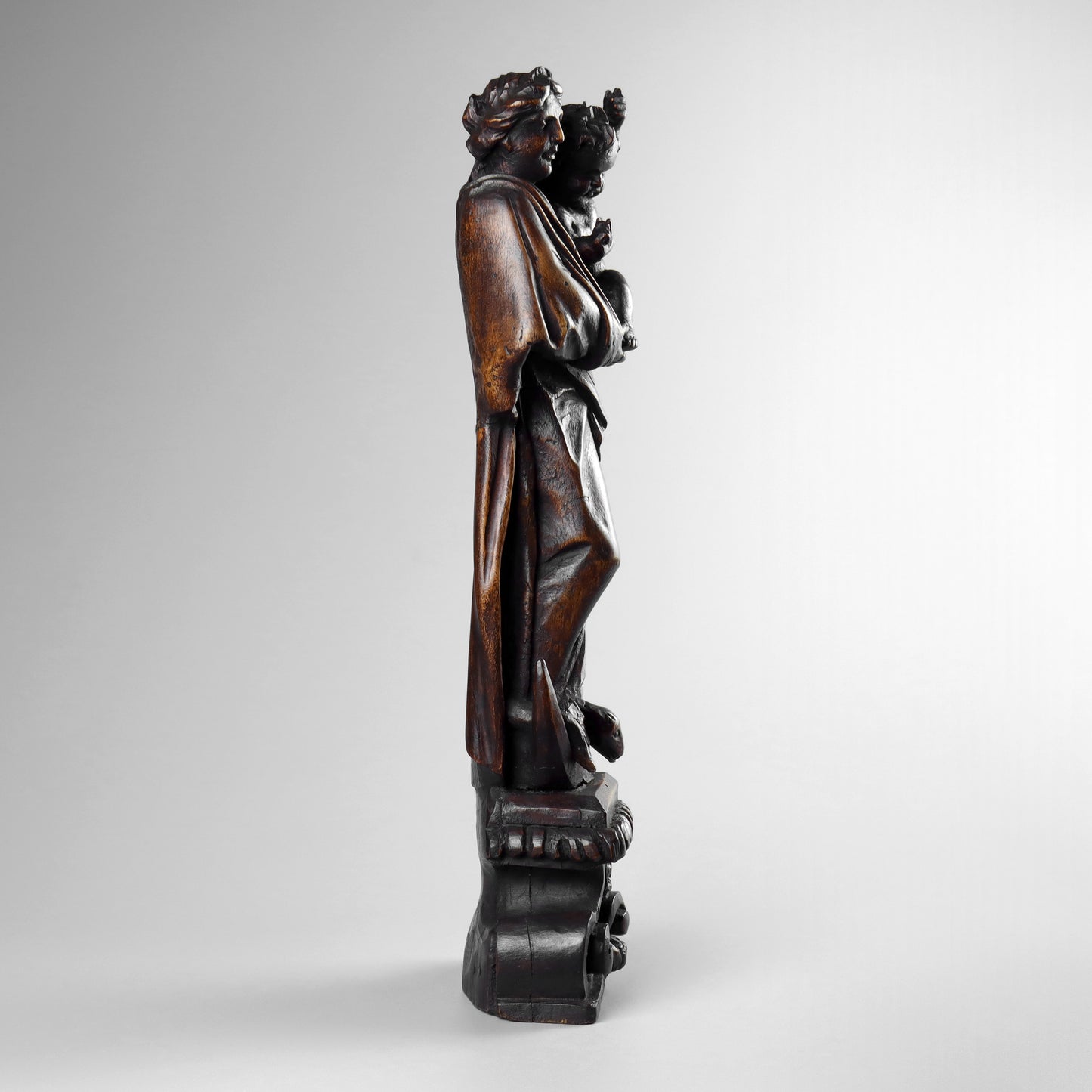 Carved Madonna & Child