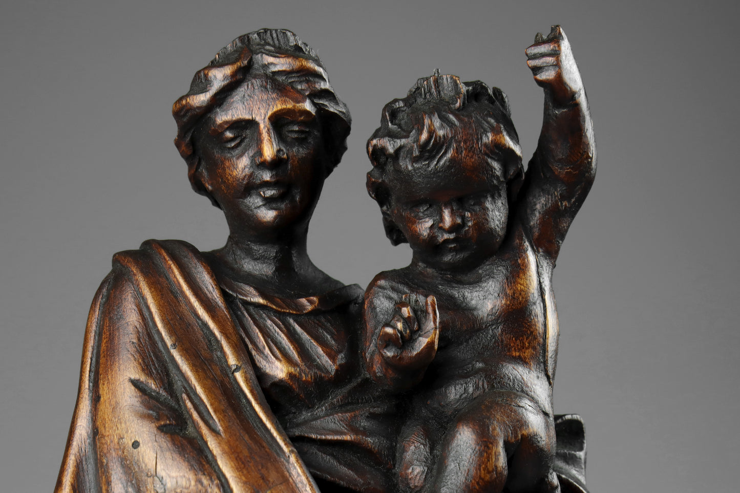 Carved Madonna & Child