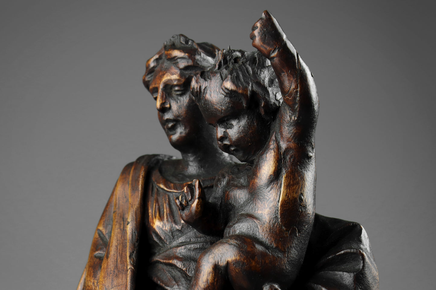 Carved Madonna & Child