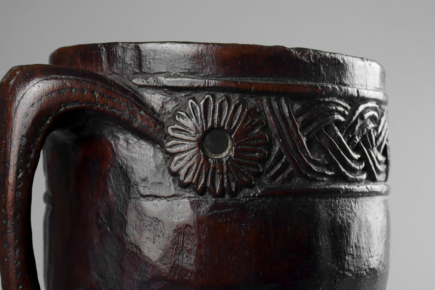 Nepalese Carved Milk Jug