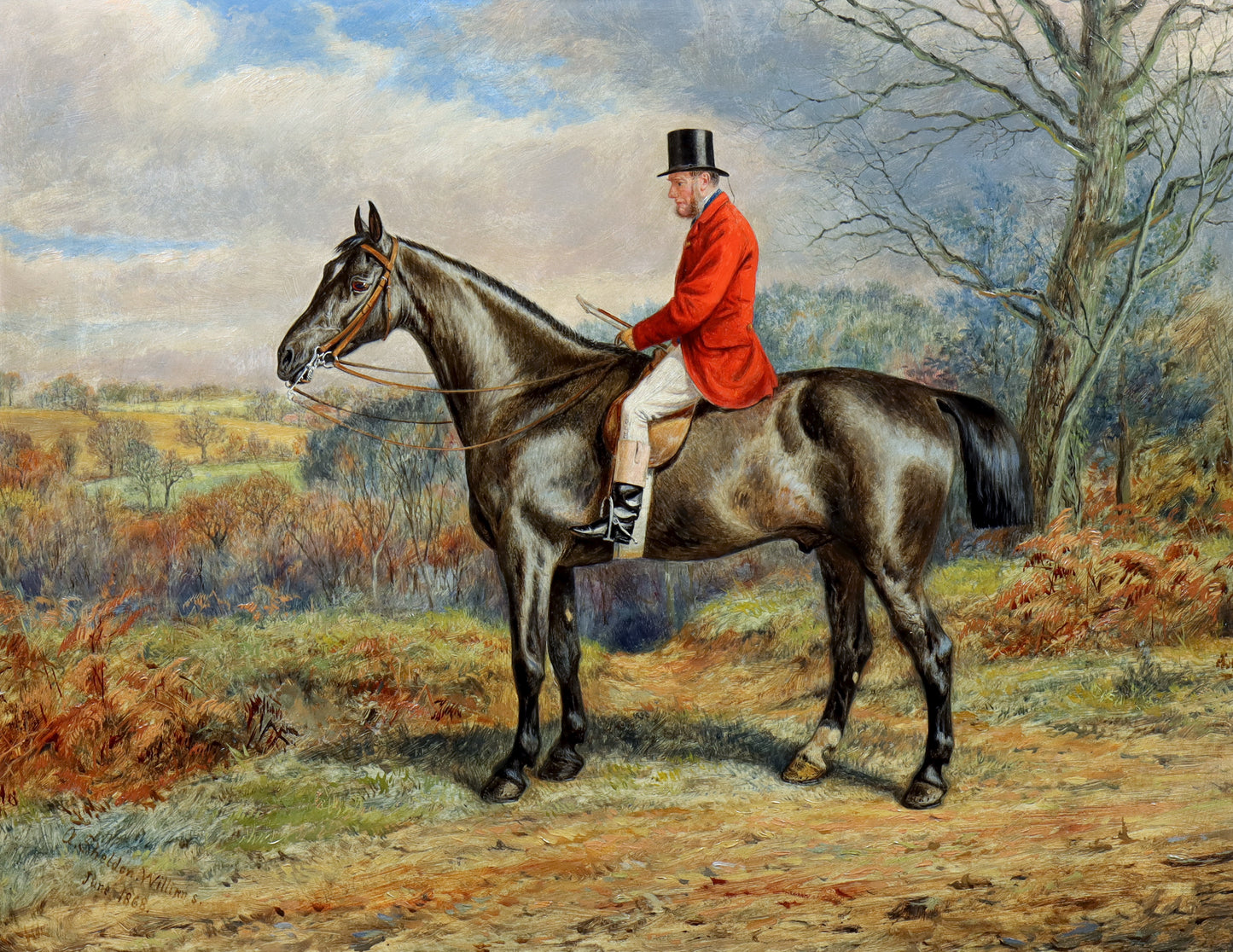 Portrait of a Huntsman on a Horse