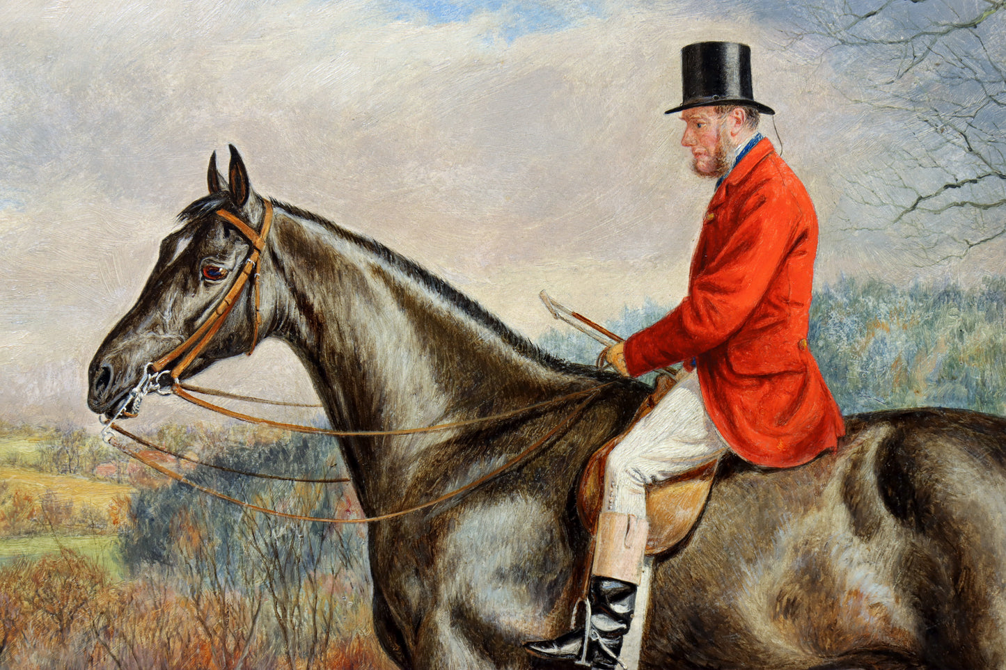 Portrait of a Huntsman on a Horse