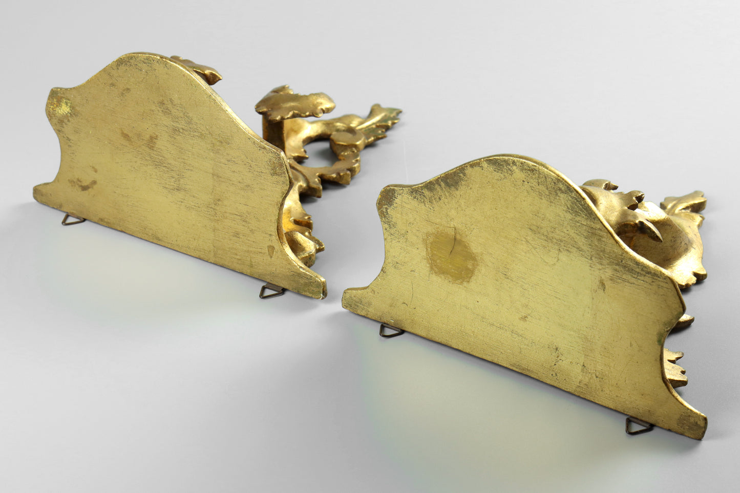 Pair of Florentine Giltwood Brackets