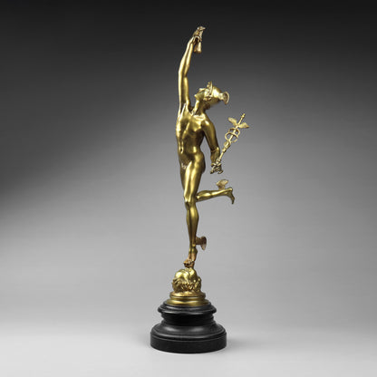 Gilt Bronze Statue of Mercury