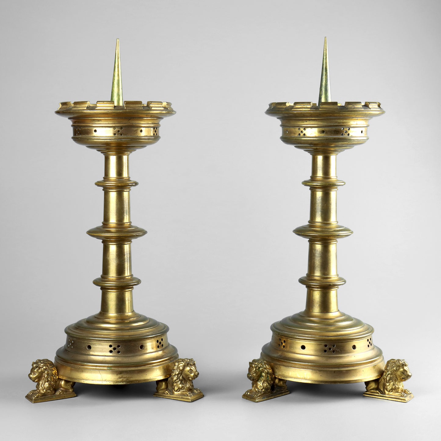 Gothic Revival Candlesticks