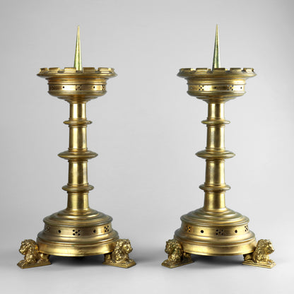 Gothic Revival Candlesticks