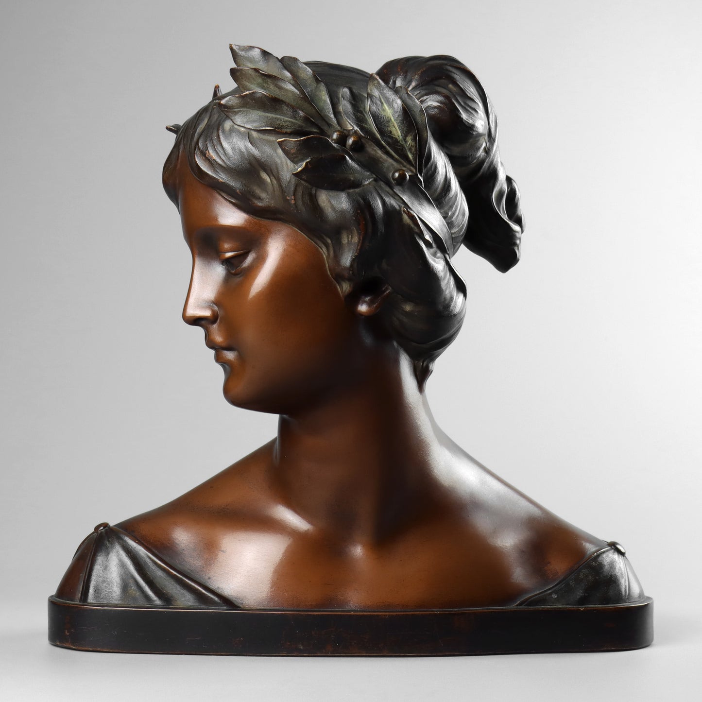 Art Nouveau Terracotta Bust of a Lady