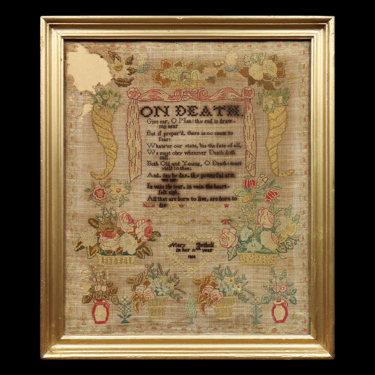 Sampler Dated 1816
