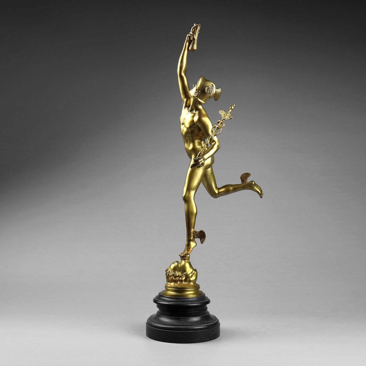 Gilt Bronze Statue of Mercury