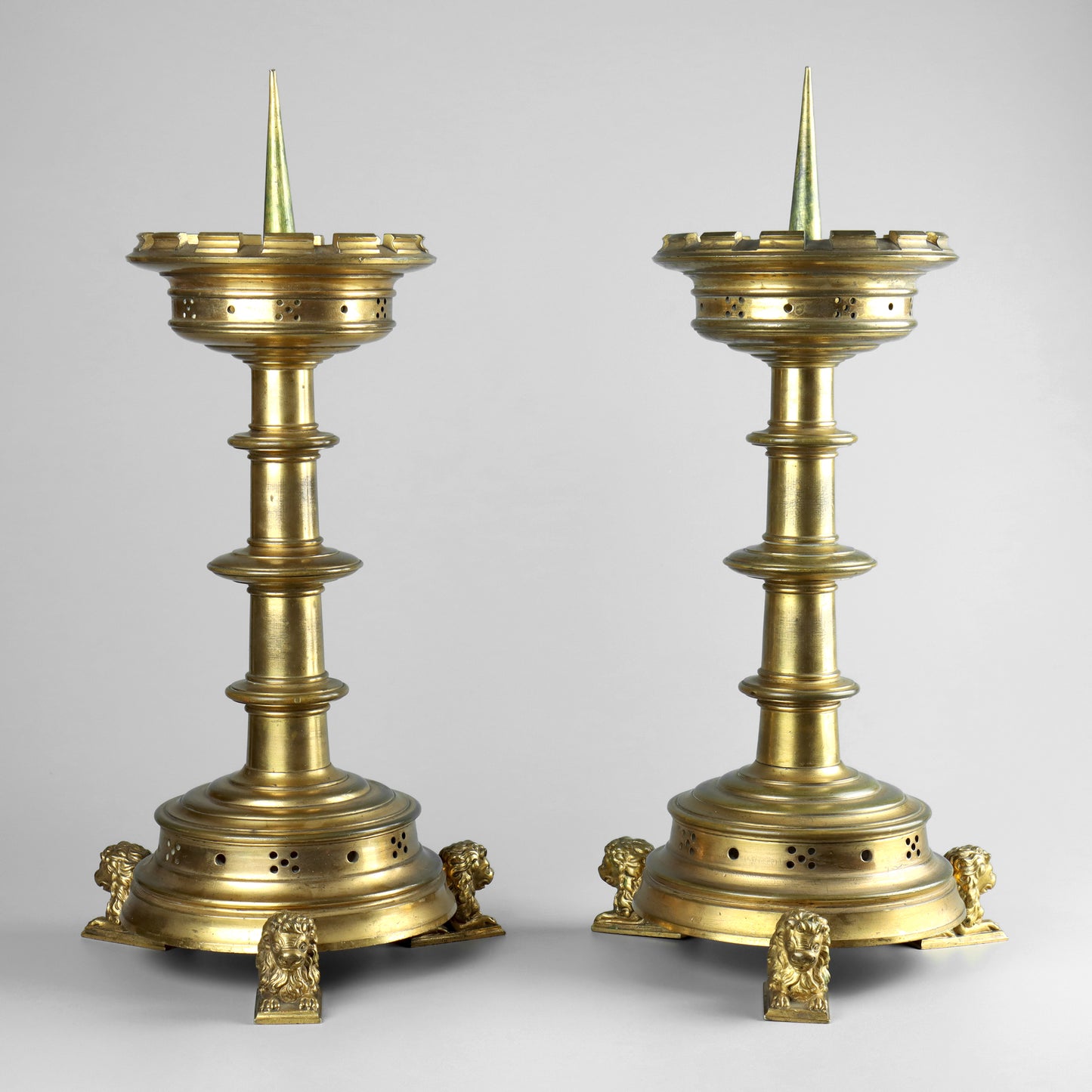 Gothic Revival Candlesticks