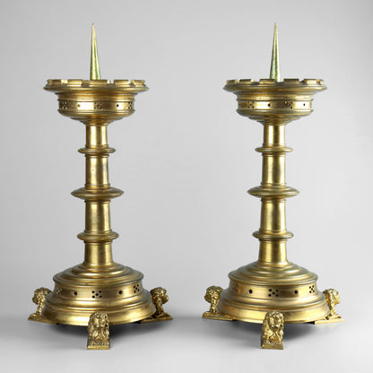 Gothic Revival Candlesticks