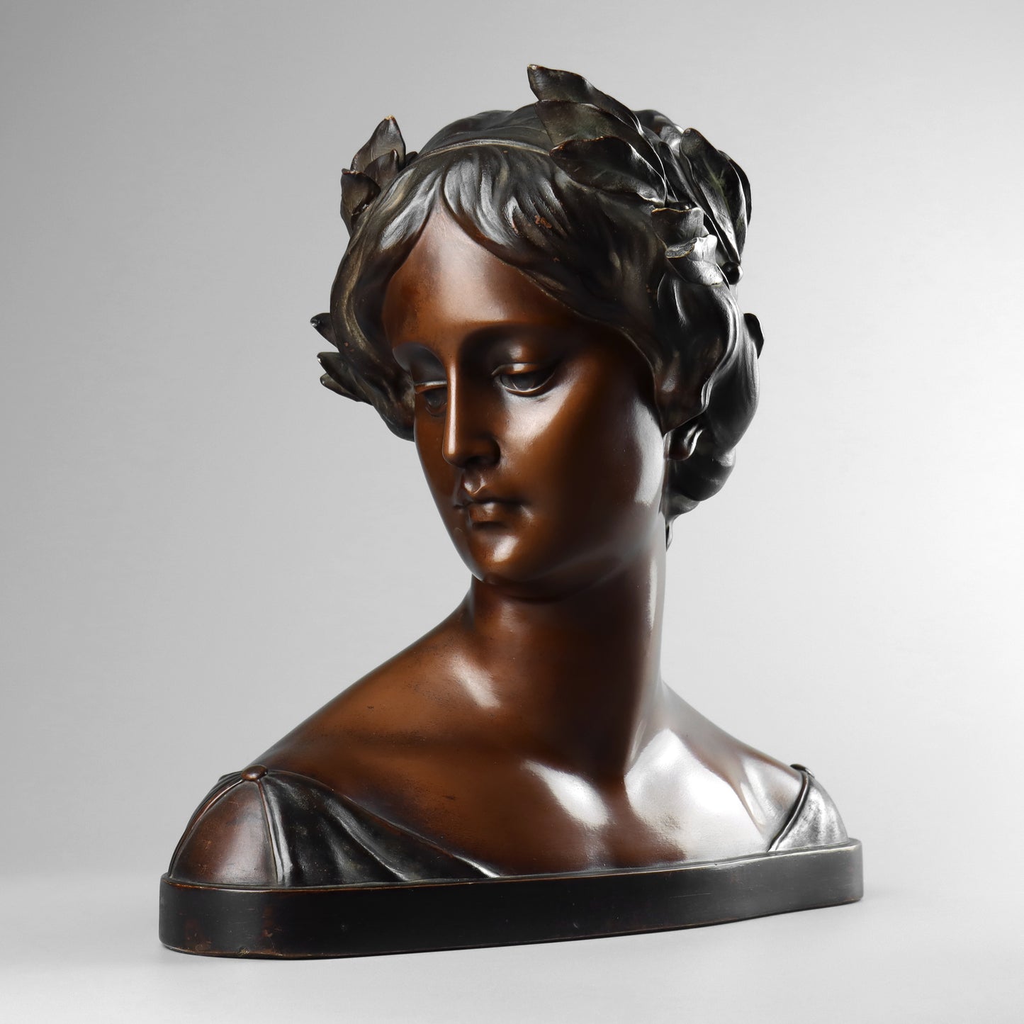 Art Nouveau Terracotta Bust of a Lady