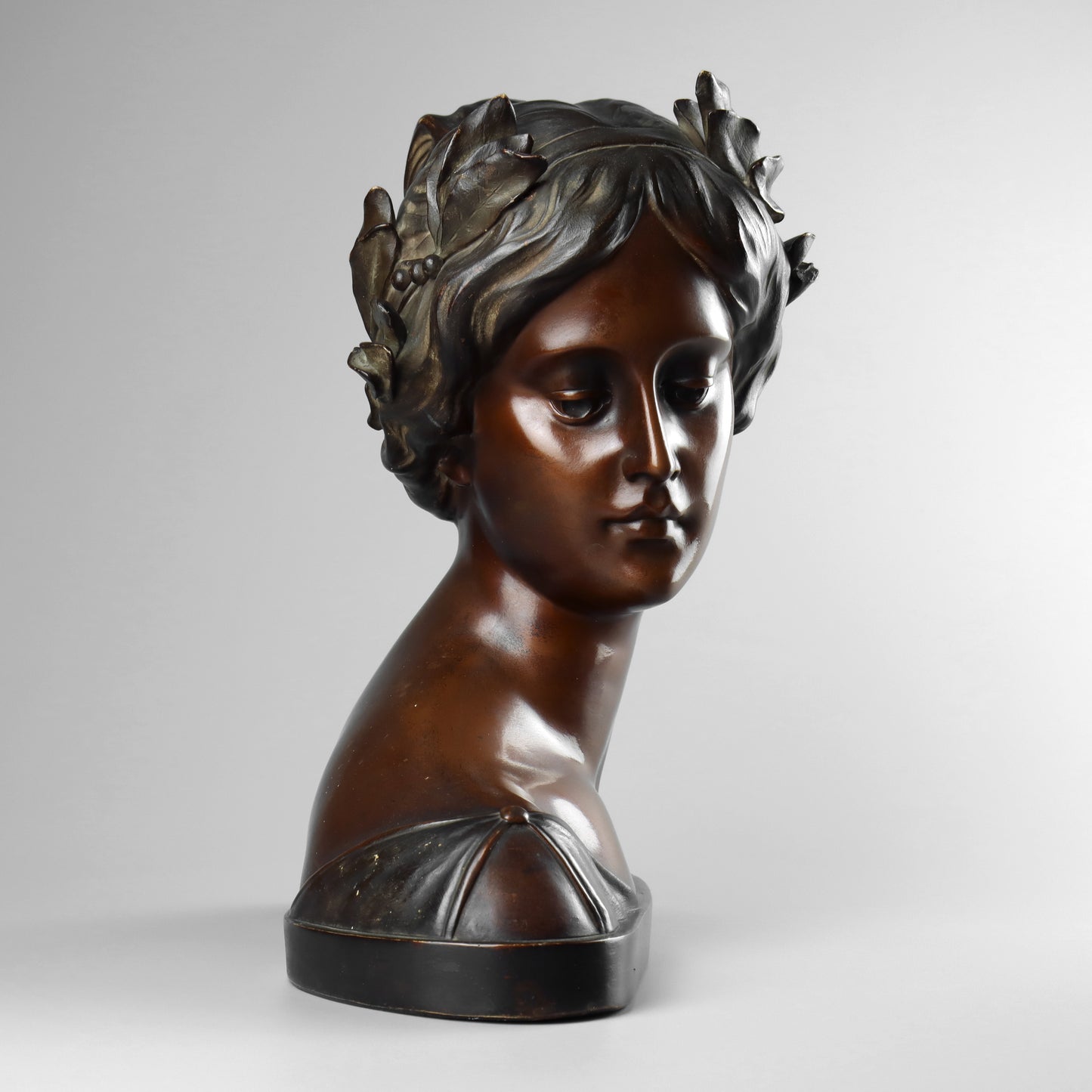 Art Nouveau Terracotta Bust of a Lady
