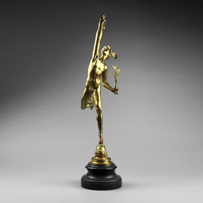 Gilt Bronze Statue of Mercury