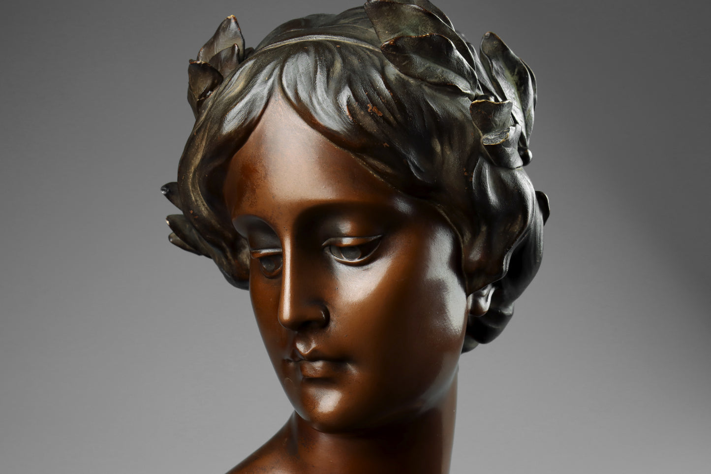 Art Nouveau Terracotta Bust of a Lady